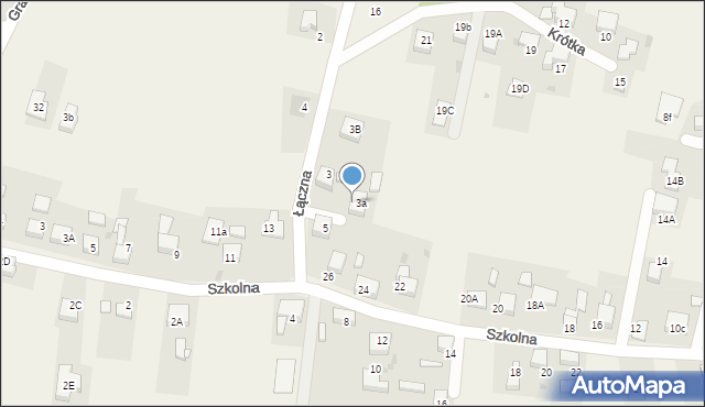 Szczerbice, Łączna, 3A, mapa Szczerbice