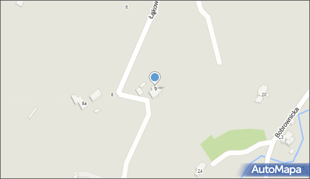 Szczytna, Łąkowa, 9, mapa Szczytna