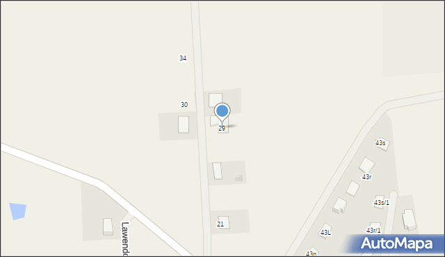 Szczytniki Duchowne, Lawendowa, 29, mapa Szczytniki Duchowne