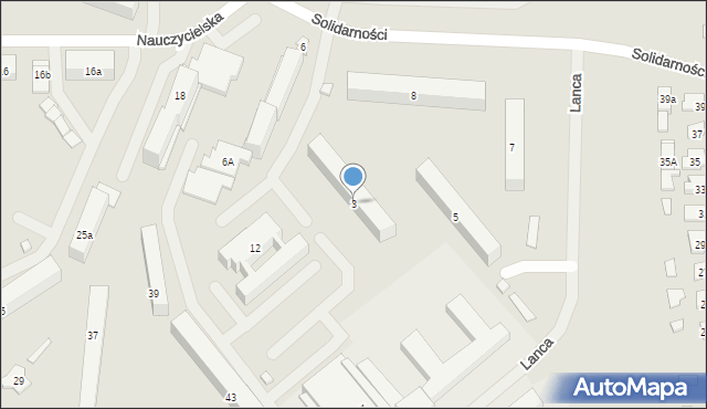 Szczytno, Lanca Jerzego, 3, mapa Szczytno
