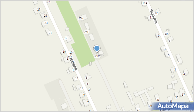 Szewna, Langiewicza Mariana, gen., 25C, mapa Szewna