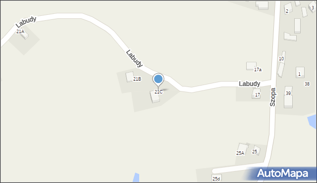 Szopa, Labudy Gerarda, prof., 5, mapa Szopa