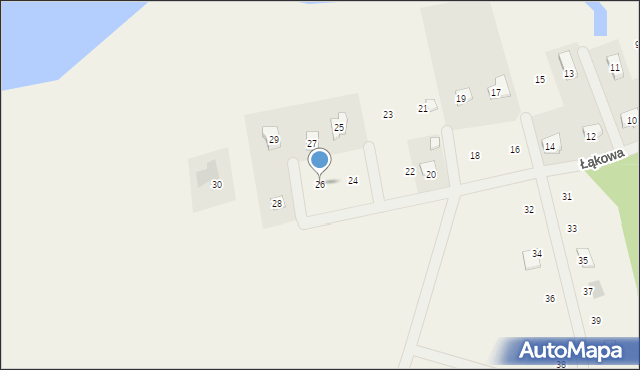 Szteklin, Łąkowa, 26, mapa Szteklin