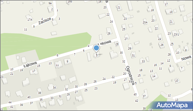 Tarnowiec, Łąkowa, 3, mapa Tarnowiec