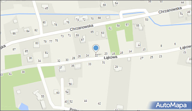 Tenczynek, Łąkowa, 22, mapa Tenczynek