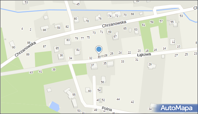 Tenczynek, Łąkowa, 30, mapa Tenczynek