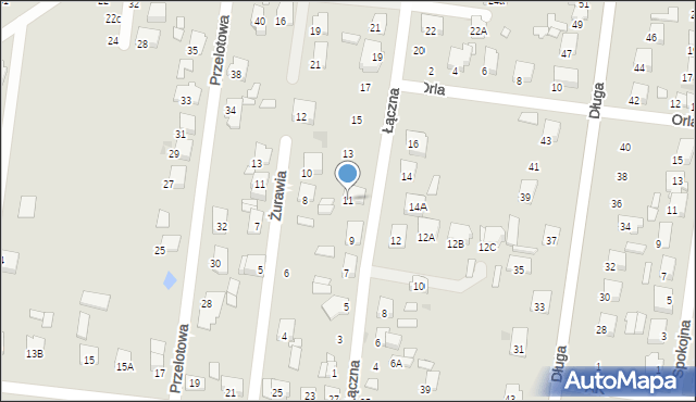 Tłuszcz, Łączna, 11, mapa Tłuszcz