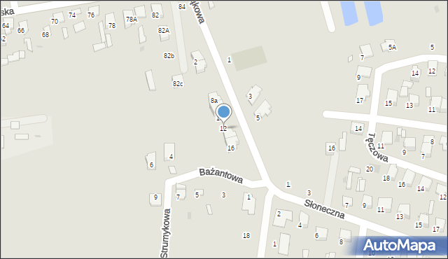 Tłuszcz, Łąkowa, 12, mapa Tłuszcz