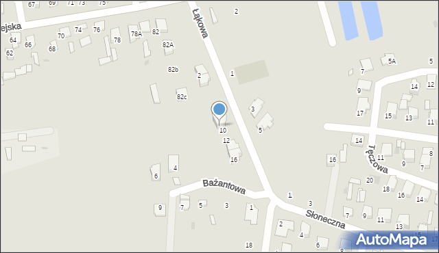 Tłuszcz, Łąkowa, 8, mapa Tłuszcz