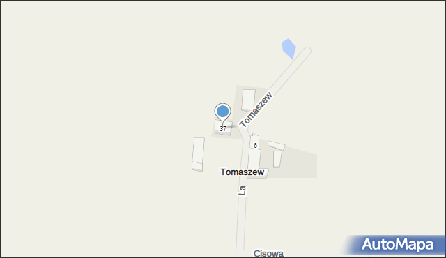 Tomaszew, Lawendy, 37, mapa Tomaszew