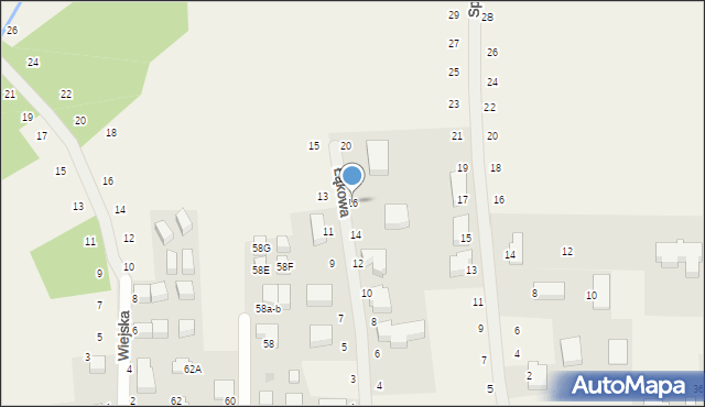 Tomaszowice, Łąkowa, 16, mapa Tomaszowice