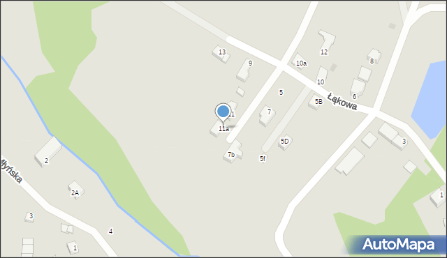 Torzym, Łąkowa, 11a, mapa Torzym