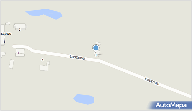 Torzym, Łaszewo, 1, mapa Torzym