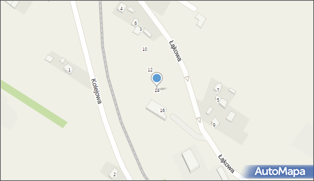 Trębaczew, Łąkowa, 14, mapa Trębaczew