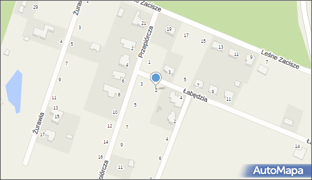 Trzcielin, Łabędzia, 2, mapa Trzcielin