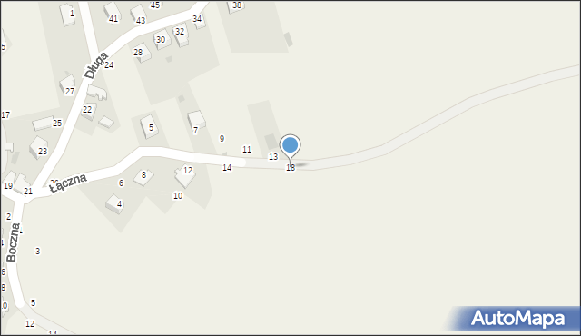 Trzebinia, Łączna, 18, mapa Trzebinia