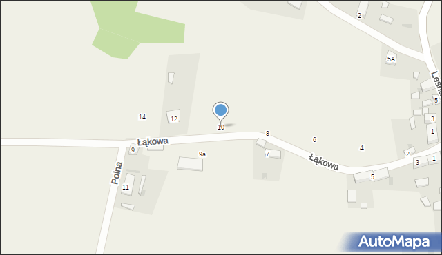 Tuplice, Łąkowa, 10, mapa Tuplice