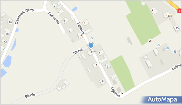 Turbia, Łąkowa, 4, mapa Turbia
