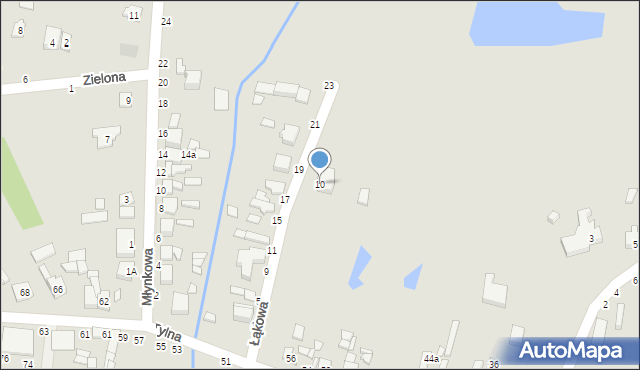 Tuszyn, Łąkowa, 10, mapa Tuszyn