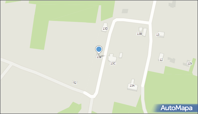 Tyczyn, Łany, 13e, mapa Tyczyn