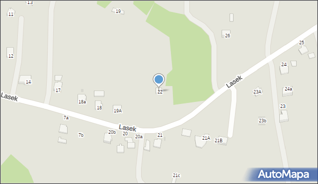 Tyczyn, Lasek, 22, mapa Tyczyn