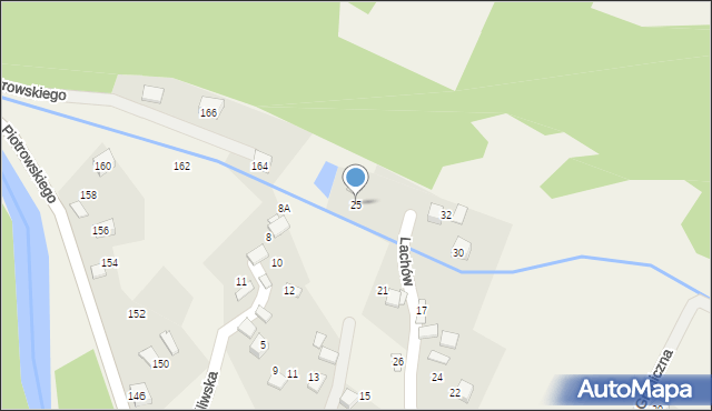 Ujsoły, Lachów, 25, mapa Ujsoły