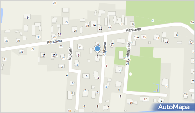 Ustanów, Łąkowa, 2, mapa Ustanów