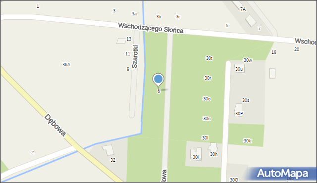 Uwieliny, Lawendowa, 6, mapa Uwieliny