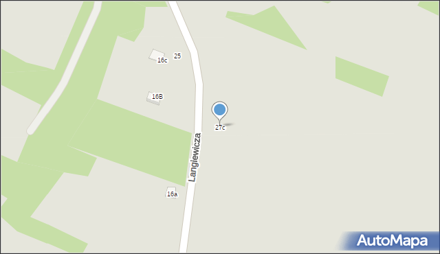 Wąchock, Langiewicza Mariana, gen., 27c, mapa Wąchock