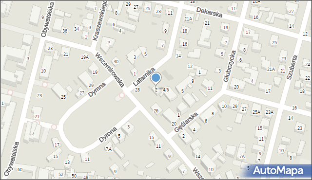 Warszawa, Latarnika, 2, mapa Warszawy