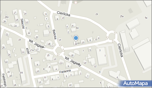 Warszawa, Lalki, 12, mapa Warszawy