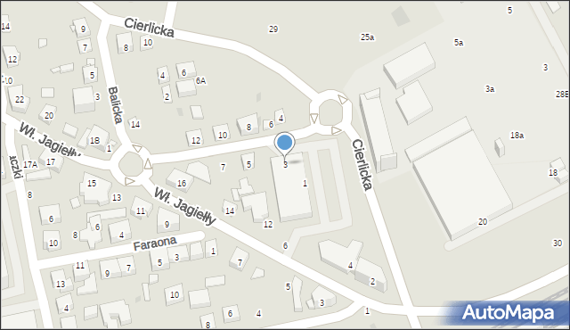 Warszawa, Lalki, 3, mapa Warszawy