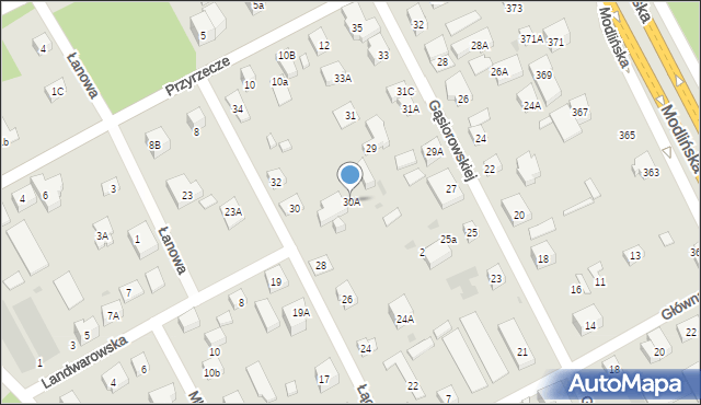 Warszawa, Łączna, 30A, mapa Warszawy