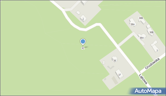 Warszawa, Łąkowa, 41, mapa Warszawy