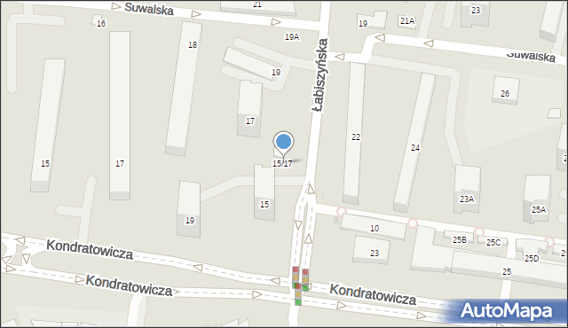 Warszawa, Łabiszyńska, 15/17, mapa Warszawy