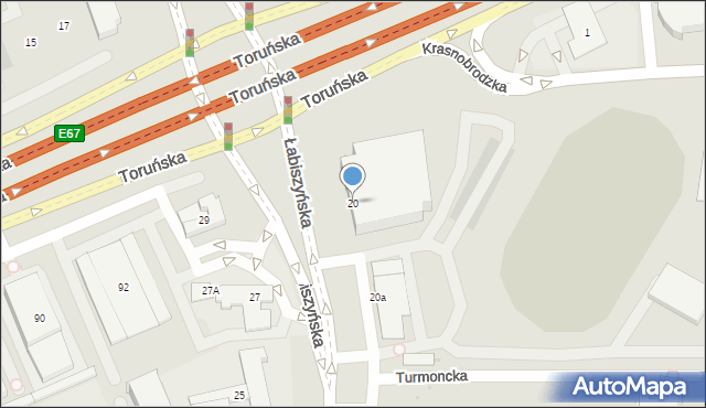 Warszawa, Łabiszyńska, 20, mapa Warszawy