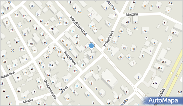 Warszawa, Ładna, 24, mapa Warszawy