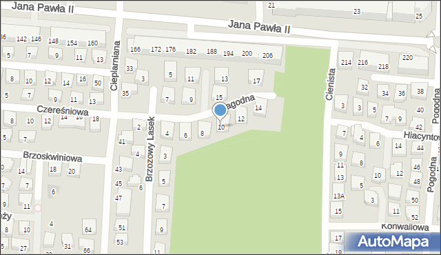 Warszawa, Łagodna, 10, mapa Warszawy