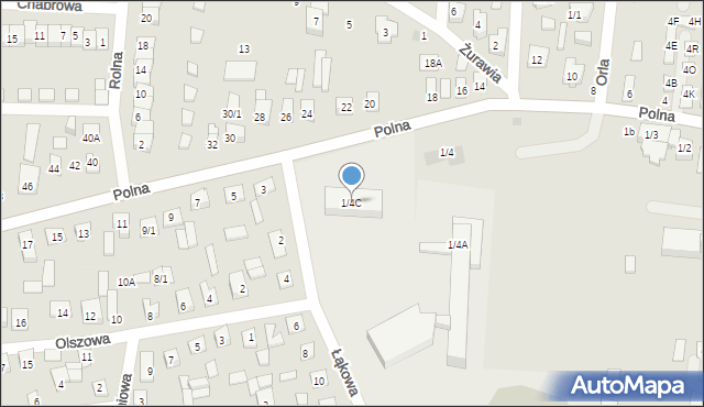 Wasilków, Łąkowa, 1/4C, mapa Wasilków