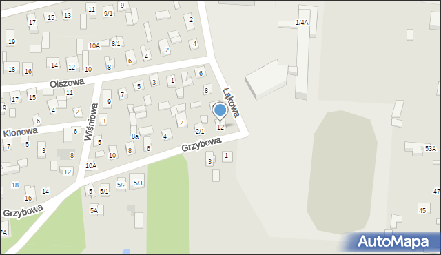 Wasilków, Łąkowa, 12, mapa Wasilków