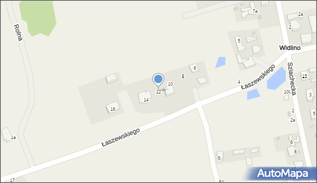 Widlino, Łaszewskiego Aleksandra, 12, mapa Widlino
