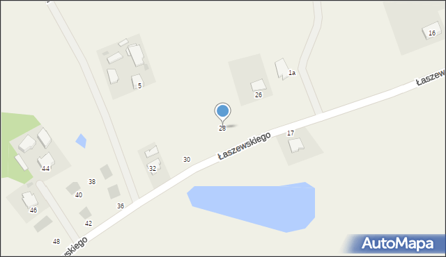 Widlino, Łaszewskiego Aleksandra, 28, mapa Widlino