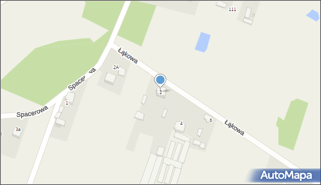 Widzów, Łąkowa, 2, mapa Widzów