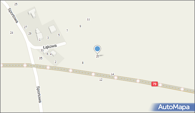 Więckowice, Łąkowa, 10, mapa Więckowice