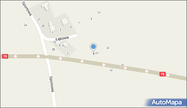 Więckowice, Łąkowa, 8, mapa Więckowice