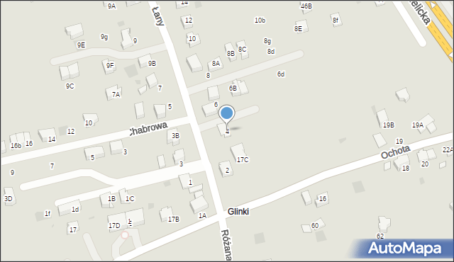 Wieliczka, Łany, 4, mapa Wieliczka