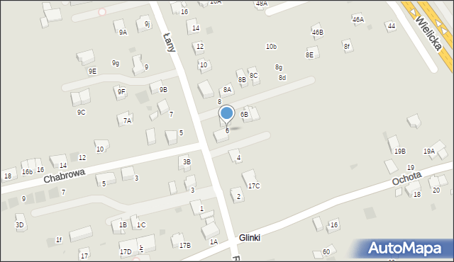 Wieliczka, Łany, 6, mapa Wieliczka