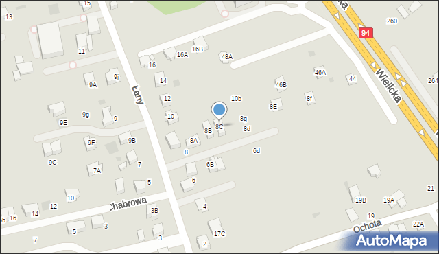 Wieliczka, Łany, 8C, mapa Wieliczka