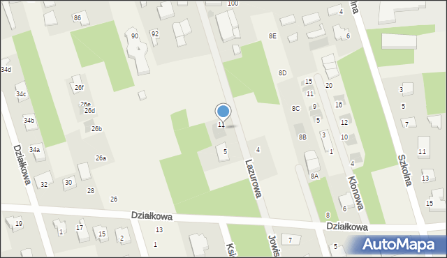 Wierzchowisko, Lazurowa, 9, mapa Wierzchowisko