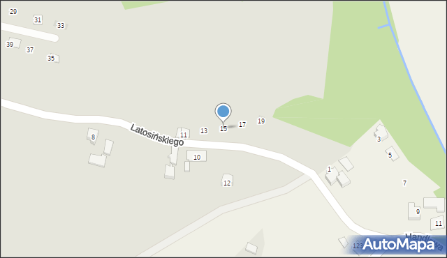 Wilamowice, Latosińskiego Józefa, 15, mapa Wilamowice